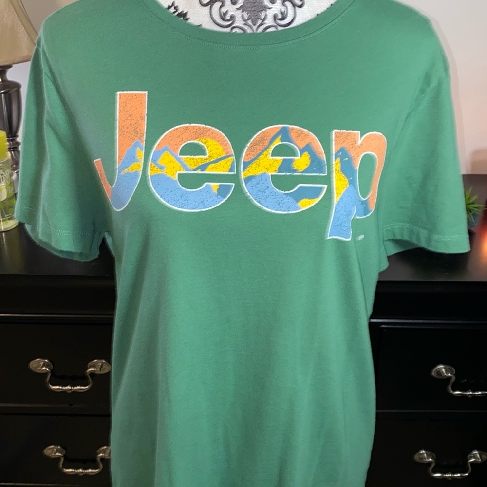 Goodfellow & Co. Green Jeep Graphic Tee Size Medium
